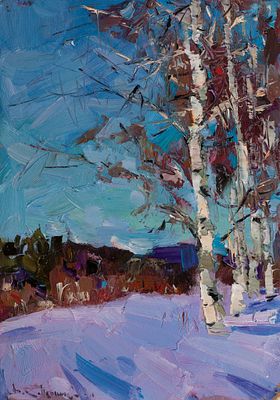 Кожевников Владимир, Заслуженный художник Европы. Почетный член Академии Художеств. "На опушке" 