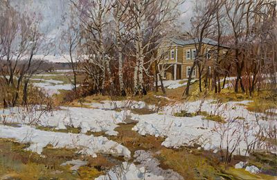 Копняк Валерий "Минувшие времена" 60х91 см, 2016 г. Холст, масло. Заслуженный художник Европы 