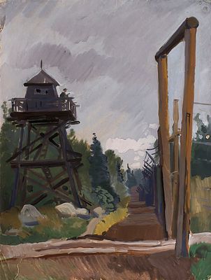 Успенский Борис Александрович (1927-2005) Народный художник РСФСР, Академик РАХ. "Контрольный 