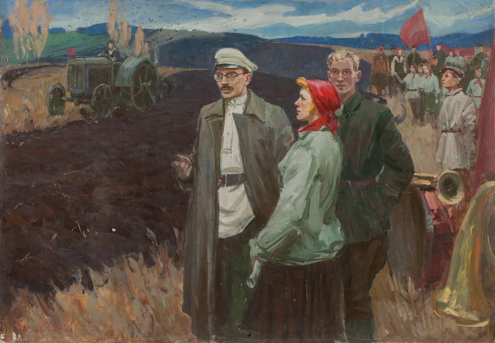 [Большой формат. Соцреализм] Клец Иван Тарасович. Заслуженный Художник Украины.
Макаренко 