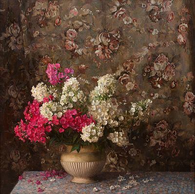 [Большой формат] Коркодым Владимир Николаевич, Заслуженный художник РФ, &laquo;Флоксы на фоне 