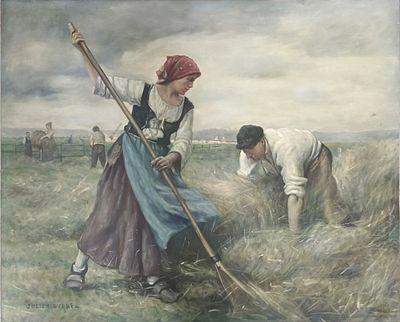Копия музейного уровня. Dupre, Julien. The Harvesters. Дюпре, Жюльен. Жнецы. . Размер оригинала 