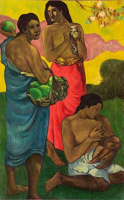 [Большой формат] Gauguin, Paul. Maternite II.
Гоген, Поль. Материнство (Три женщины на берегу 