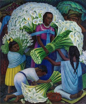 [Большой формат] Rivera, Diego. Meracado de Flores (the flower vendor)
Ривера, Диего. 