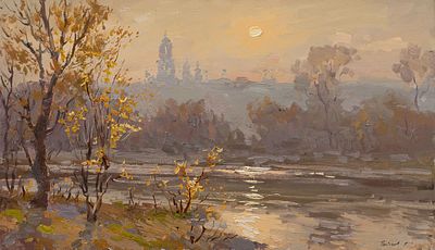 Полищук Иван.
Весенний вечер, 2012г., 35x60см, холст, масло.
. Родился в 1987 г. 
В 2006 г. 