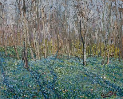 Сысоев Дмитрий. Подснежники, 2008г., 40х50см., х\м. Родился в 1973 году в городе Заречном 