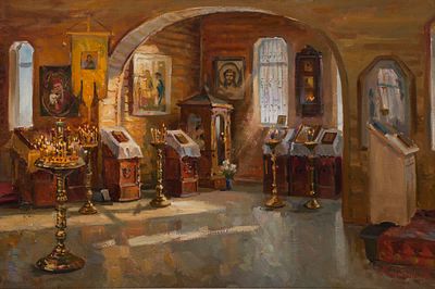 Калинин Михаил &laquo;Вместилище духа&raquo; 65x95 см, 2010 г. Холст, масло. Михаил Алексеевич Калинин 