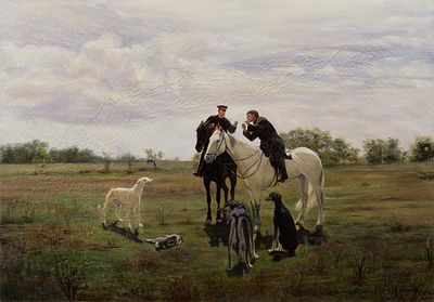 Копия музейного уровня. Кузнецов, Николай Дмитриевич. В отпуску. 1882 г. Холст, масло. Размер 