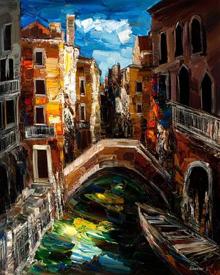 Инкатов Сергей.
"Dreams about Venice.
Мечты о Венеции"	2009 г., 	85х70 см. Холст, масло. Художник 