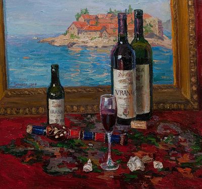 Вилкова Елена "Ностальгия", 2009 г., 57х62 см, холст, масло. . Елена Владимировна Вилкова 
