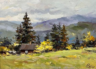 Чередниченко Александр Николаевич "Карпатский пейзаж" 50х70 см, 2011 г. Холст, масло.