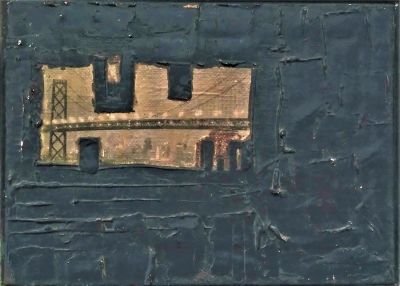 איקה בראון (1964 - 1937). ללא כותרת, 
שמן וקולאג' על בד, 
34x46 ס"מ.