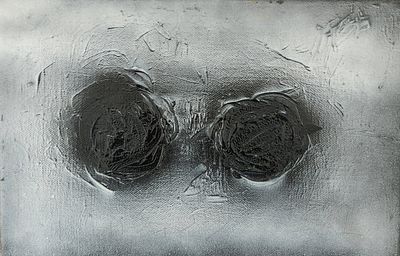 משה גרשוני (2017 - 1936). ללא כותרת 1993,
שמן וטכניקה מעורבת על בד,
19x29 ס"מ.
חתום ומתוארך מאחור.
