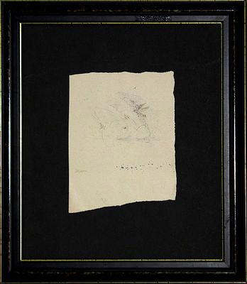 Arik Brauer, Ohne Title, 1960. Arik Brauer, OHNE TITLE, 1960, China e inchiostro su carta, 14x11 