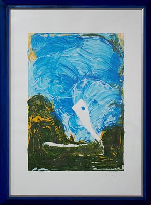 Mario Schifano, Cielo Alto, Anni Novanta. Mario Schifano, CIELO ALTO, anni Novanta, Serigrafia 