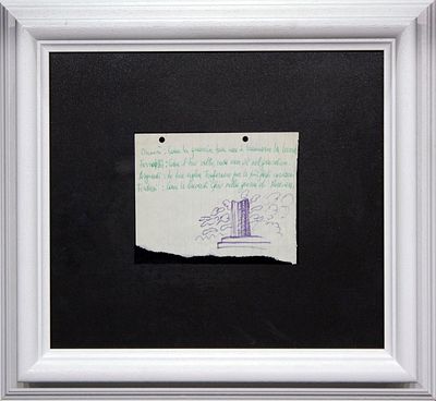 Salvo, Senza Titolo (Capriccio), 1977. Salvo, SENZA TITOLO (CAPRICCIO), 1977, Pennarello su 