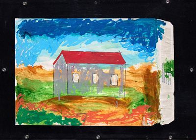 Mario Schifano, Senza titolo, 1990/97. Mario Schifano, SENZA TITOLO, 1990/97, Tecnica mista su 