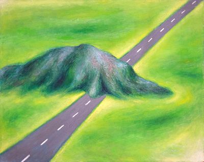 Isaak Monteiro, Now What?, 1983. Isaak Monteiro, NOW WHAT?, 1983, Olio su tela, 61x76 cm. Stato 