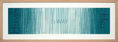 Edward Ruscha, Hell 1/2 Way Heaven (Parkett n.18 - 2/100), 1988. Edward Ruscha, HELL 1/2 WAY 