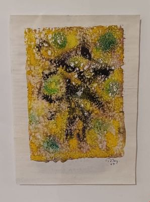 Mark Tobey, Untitled, 1964. Mark Tobey, UNTITLED, 1964, Tempera monotipo su carta, 20x14,6 