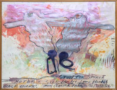 Dennis Oppenheim, Study For Spirit Notes , 1989. Dennis Oppenheim, STUDY FOR SPIRIT NOTES, 1989 