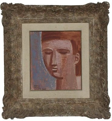 Mario Tozzi, Figura Triste, 1967. Mario Tozzi, FIGURA TRISTE, 1967, Olio su tela su tavola 