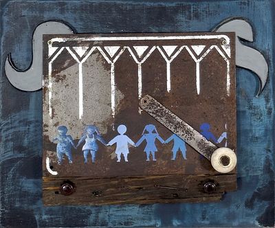 Angelo Palazzini 
La Stufa. Angelo Palazzini La Stufa, 1994Assemblaggio in legno e metallo 