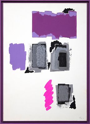 Ennio Finzi 
Senza titolo. Ennio Finzi Senza titolo, 1991Tecnica mista su carta intelata 