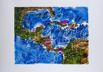 Mario Schifano 
Senza Titolo. Mario Schifano Senza titolo, anni NovantaLitografia su carta 