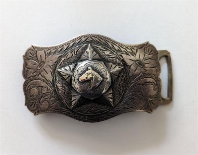 Antique / Vintage Belt Buckle Sterling 2.4 oz. We have included quality images to show their 