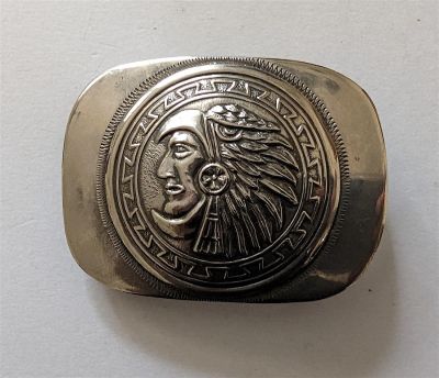 Antique / Vintage Belt Buckle Sterling 1.8 oz. We have included quality images to show their 