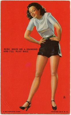 Original A MUTOSCOPE CARD Pin UP Girl 1940'S - 1950s. This lot is coming from the estate of a 