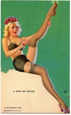 Original A MUTOSCOPE CARD Pin UP Girl 1940'S - 1950s. This lot is coming from the estate of a 