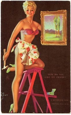 Original A MUTOSCOPE CARD Pin UP Girl 1940'S - 1950s. This lot is coming from the estate of a 