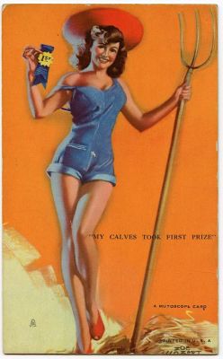Original A MUTOSCOPE CARD Pin UP Girl 1940'S - 1950s. This lot is coming from the estate of a 