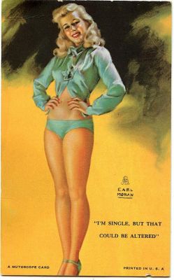 Original A MUTOSCOPE CARD Pin UP Girl 1940'S - 1950s. This lot is coming from the estate of a 