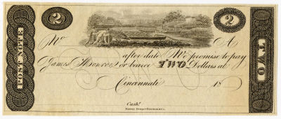 Scarce $2 James Monroe Post Note US Obsolete. This lot is coming from the estate of a deceased 
