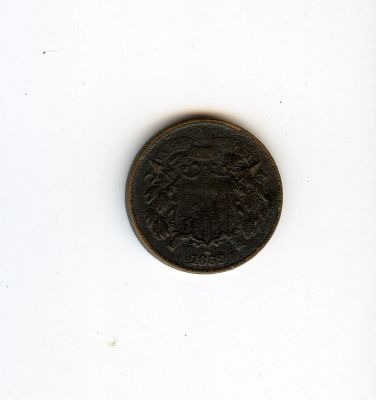 Scarce Antique US Coin Collectors Two Cents 1869. This lot is coming from the estate of a 