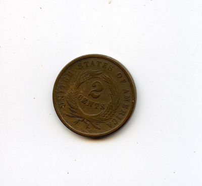 Scarce Antique US Coin Collectors Two Cents 1800s. This lot is coming from the estate of a 