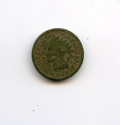 Scarce Antique US Coin Collectors Indian Head 1 Cent 1887. This lot is coming from the estate of 