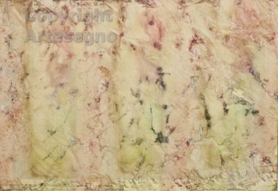 Shozo Shimamoto (1928-2013) - Watercolor and ink on canvas FramedPhoto certificate by the artist. 