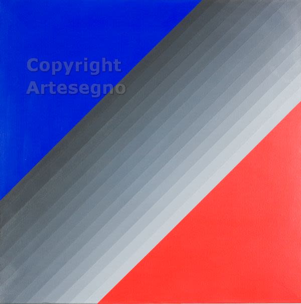 Horacio Garcia Rossi (1929-2012) - Acrylic on canvas 
FramedLabel of Studio F22 Modern Art Gallery 