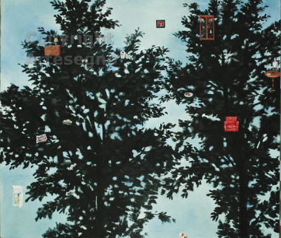 Zeng Hao - Oil on canvas FramedPhoto certificate by Galleria Marella, MilanoWork published in the 