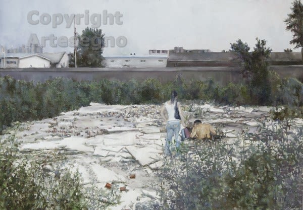 Li Dafang (1971) - Oil on canvas FramedProvenance Artcurial, ParisSigned bottom rightPrivate sale 