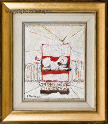 Ernesto Tavernari (1911-2007) - Oil on canvas 
cm 30x24 
Stendardo Framed Signed bottom left