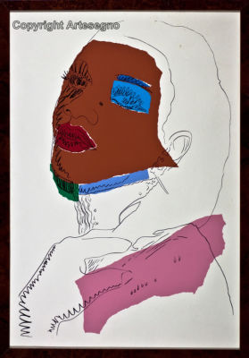 Andy Warhol (1928-1987) - Silkscreen on paper, numbered 37/250 
cm 95x66 
1975 
Ladies and 