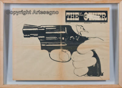Andy Warhol (1928-1987) - Poster 
cm 43x58 
1968 
The East Village Other Framed Signed bottom center
