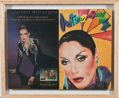 Andy Warhol (1928-1987) - Magazine 
cm 43x56 
1980 
Interview, Marina Schiano. Framed Signed 