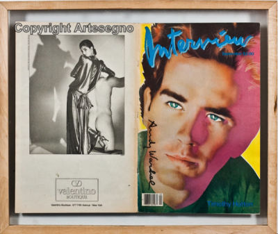 Andy Warhol (1928-1987) - Magazine 
cm 43x56 
1983, Settembre 
Interview, Timothy Hutton Framed 