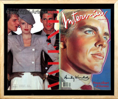 Andy Warhol (1928-1987) - Magazine 
cm 43x55 
1986, Gennaio 
Interview, Prince Albert of Monaco 